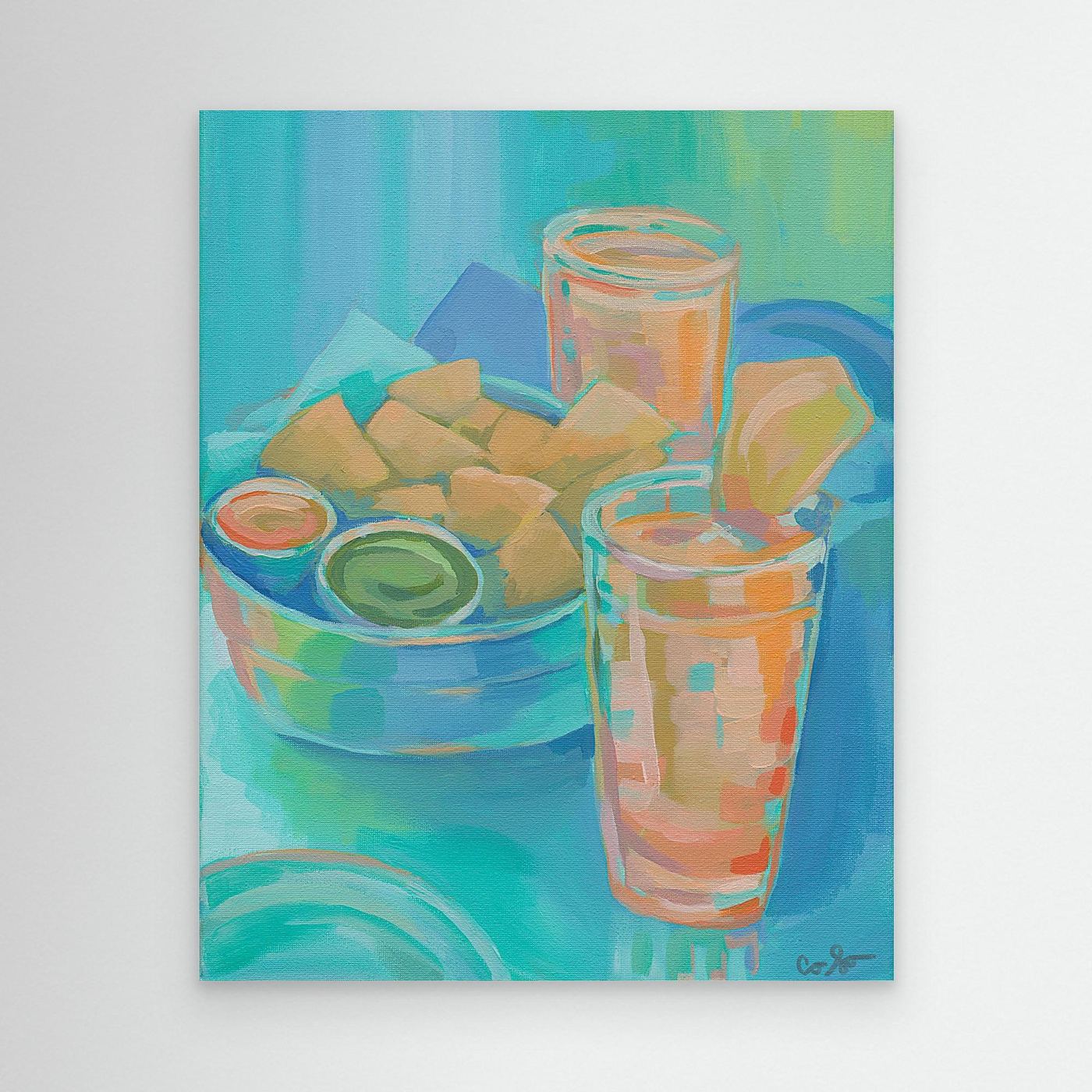 Chips and Salsa #1 Canvas Print
